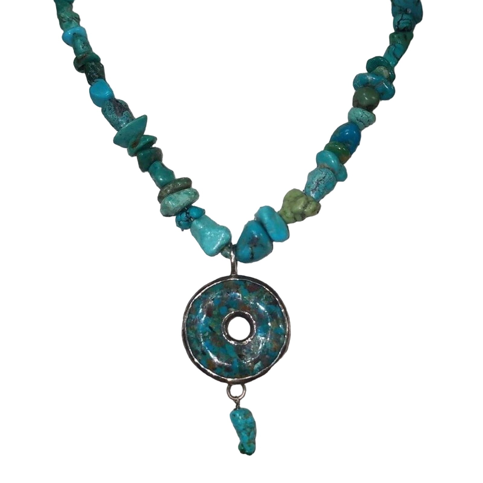 Peyote Bird Turquoise Necklace 40$